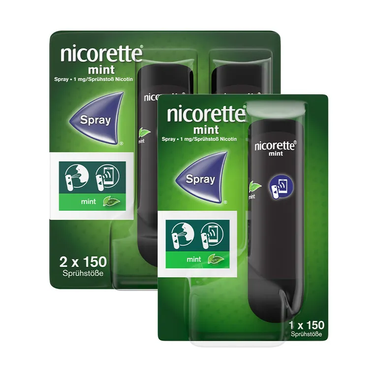 shopapotheke nicorette mint Spray zum Rauchen aufhören mit App-Funktion