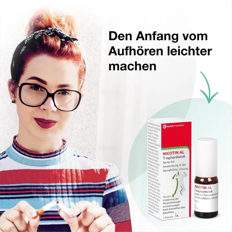 Shopapotheke Nicotin AL 1 Mg / Sprühstoß Zur Rauchentwöhnung