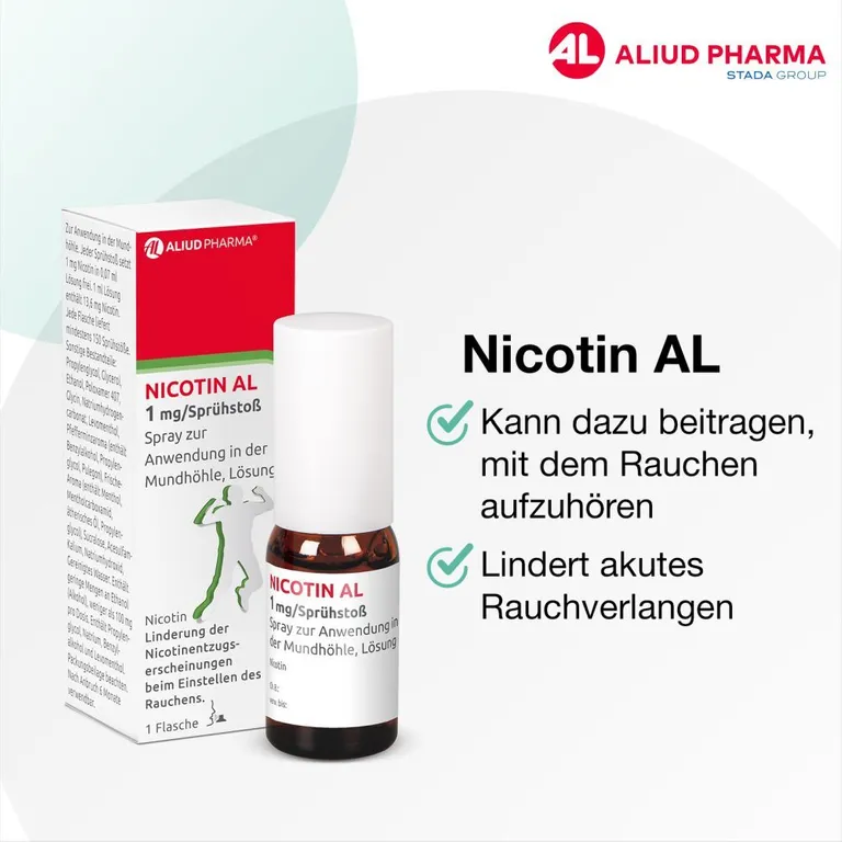 Shopapotheke Nicotin AL 1 Mg / Sprühstoß Zur Rauchentwöhnung