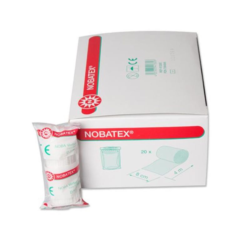 shopapotheke NOBA Nobatex elastische Mullbinden in Folie 20 Stück 4 m x 8 cm