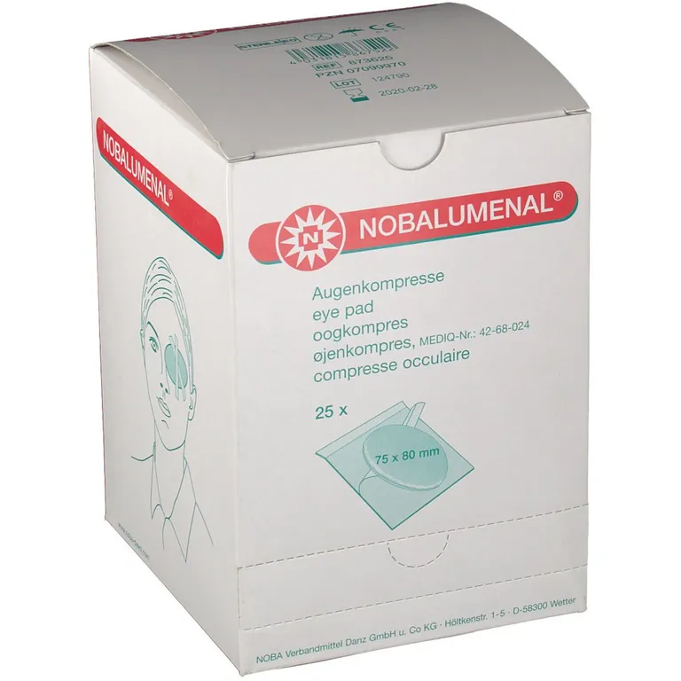 shopapotheke NOBALUMENAL® Augenkompressen steril 75 mm x 80 mm
