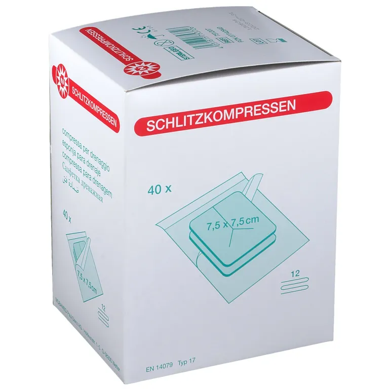 Shopapotheke NOBAMED® SCHLITZOMPRESSEN 12fach 7 5 X 7 5 Cm Steril