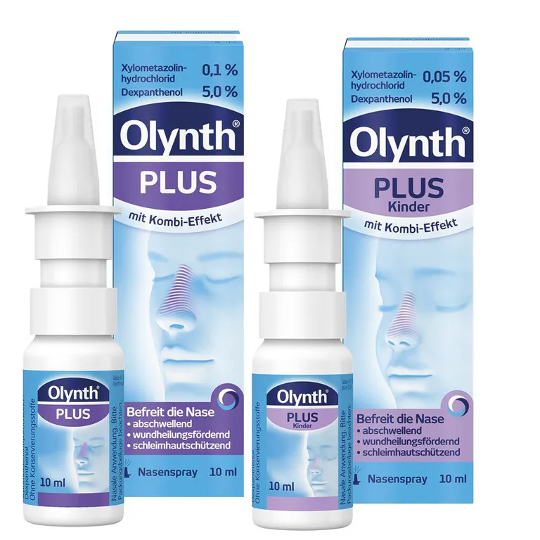 shopapotheke Olynth Plus 0 05 % / 5 % für Kinder + Olynth® PLUS 0 1 % / 5 % Nasenspray