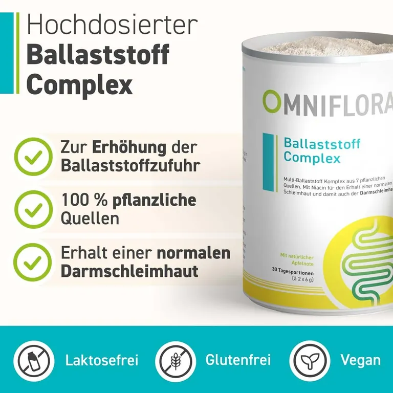 Shopapotheke OMNIFLORA® Ballaststoff Complex Mit Niacin Und Glutenfrei