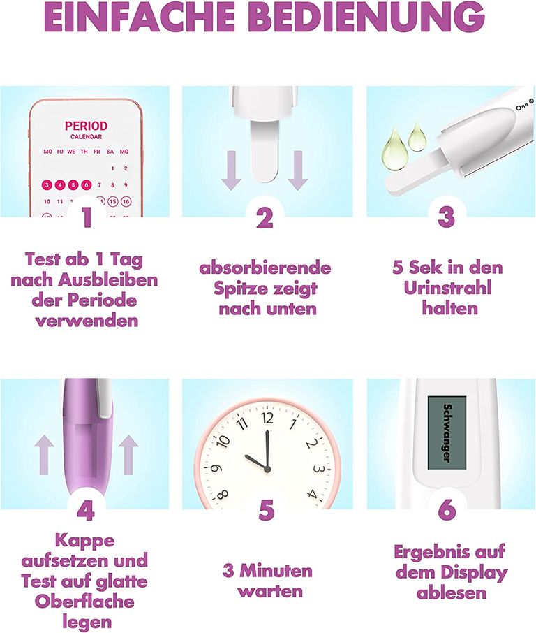 Shopapotheke One+Step Digitaler Schwangerschaftstest Mit Klarer Anzeige "schwanger" / "nicht Schwanger"