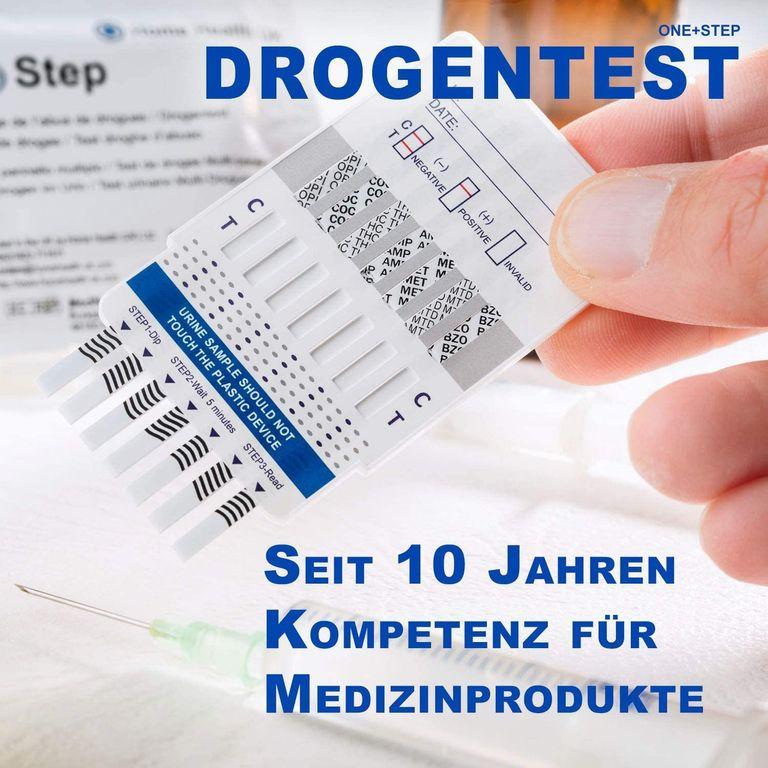 Shopapotheke One+Step Drogentest Für 7 Drogenarten - (COC/THC/OPI/AMP/MTD/BZO/MET) - Schnelltest-Testkassette