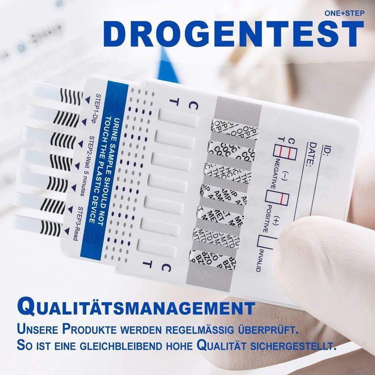 Shopapotheke One+Step Drogentest Für 7 Drogenarten - (COC/THC/OPI/AMP/MTD/BZO/MET) - Schnelltest-Testkassette