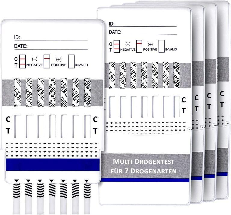 shopapotheke One+Step Drogentest für 7 Drogenarten - (COC/THC/OPI/AMP/MTD/BZO/MET) - Schnelltest-Testkassette