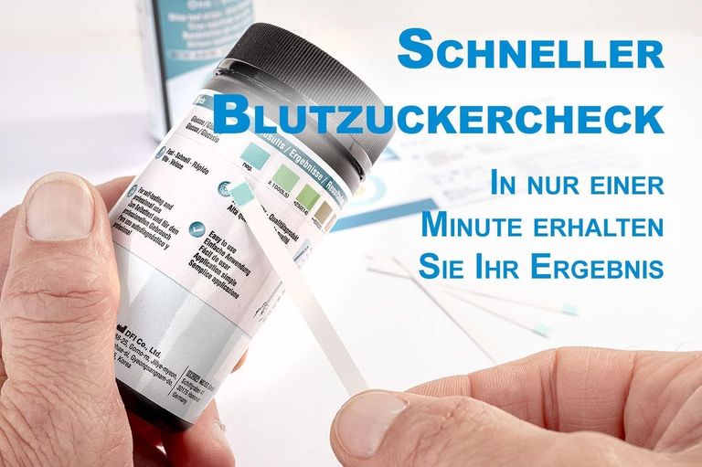 Shopapotheke One+Step Glukose Teststreifen - Blutzucker Schnelltest Für Zu Hause - Blutzuckerteststreifen
