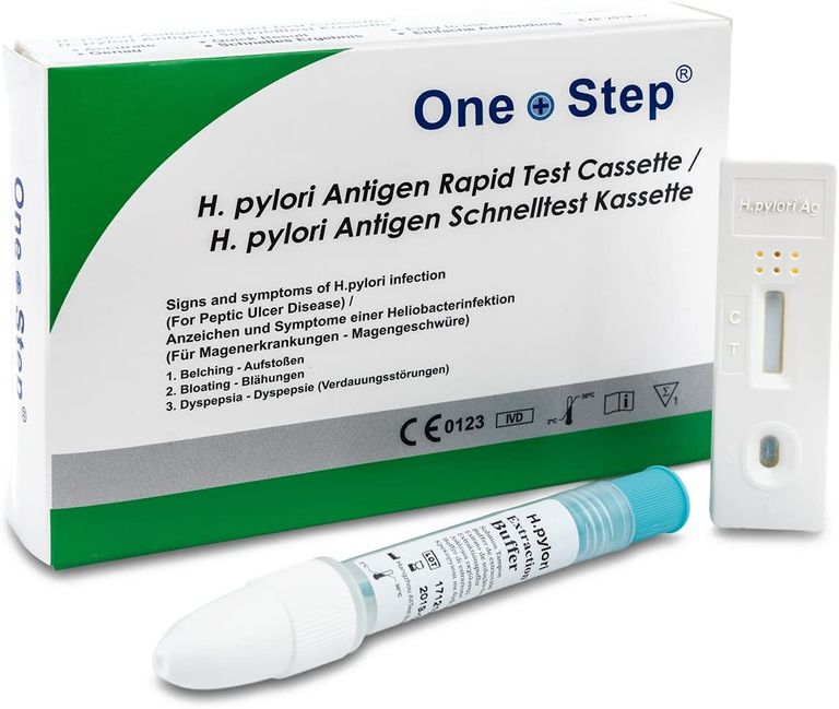 shopapotheke One+Step Helicobacter Pylori Magenkeim Test (Stuhl) Schnelltestkassette - Selbsttest für Zuhause