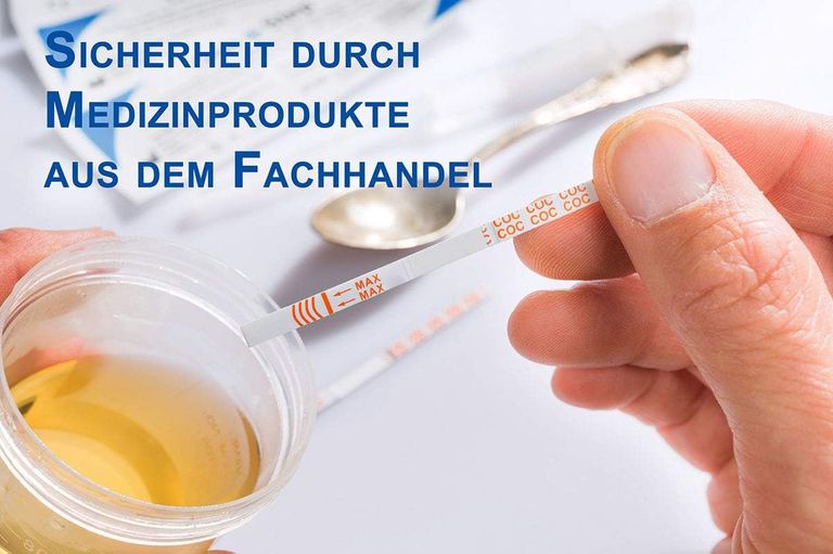 Shopapotheke One+Step Kokain Drogentest-Schnelltest - Selbsttest Mit Hoher Sensitivität Cut-off: 100 Ng/ml