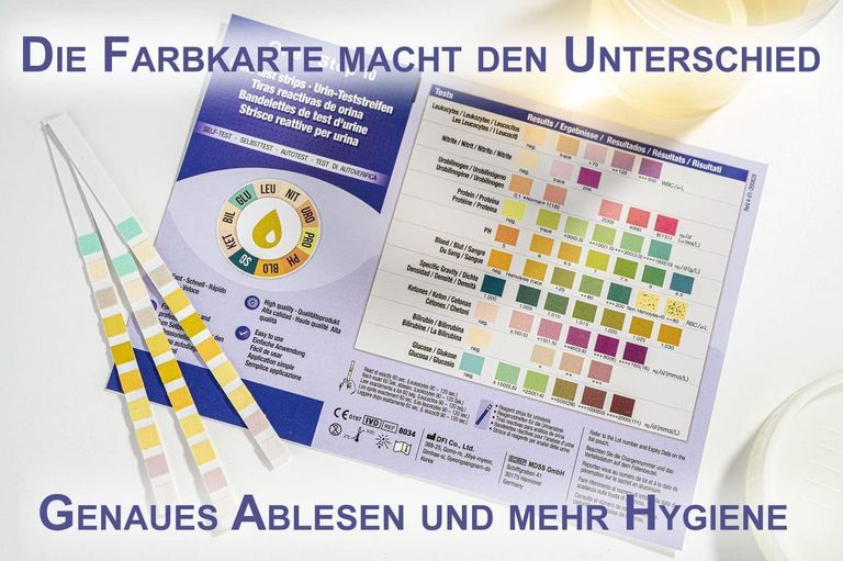 Shopapotheke One+Step Urinteststreifen Für 10 Indikatoren Inkl. Referenzfarbkarte