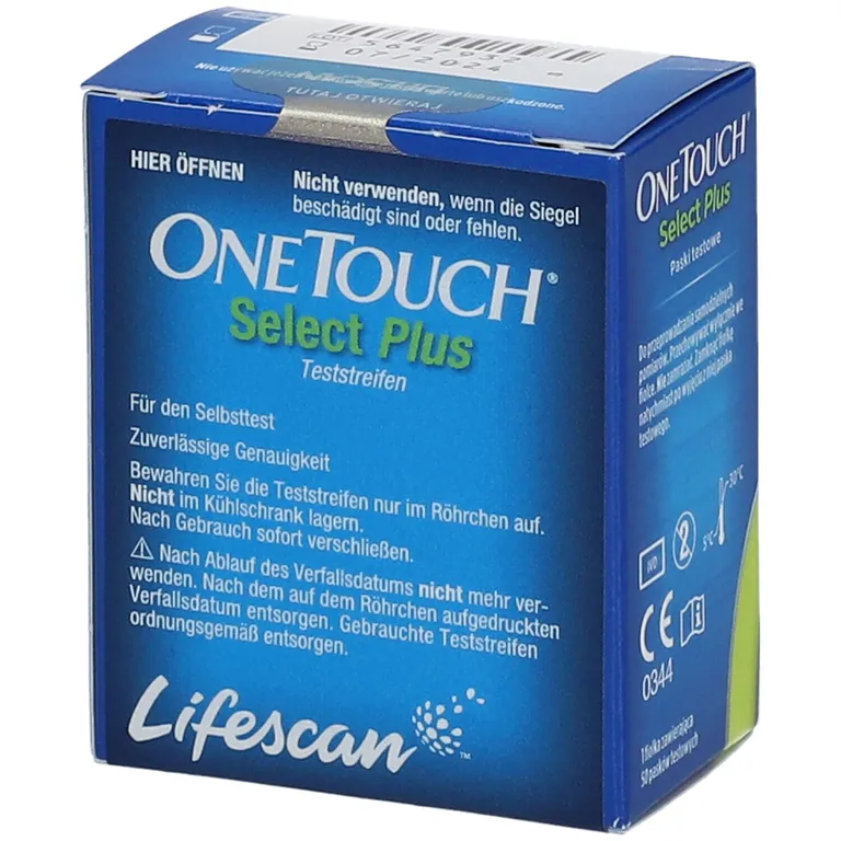 Shopapotheke OneTouch Select Plus Blutzuckerteststreifen Zur Blutzucker-Messung Bei Diabetes (Zucker-Krankheit)