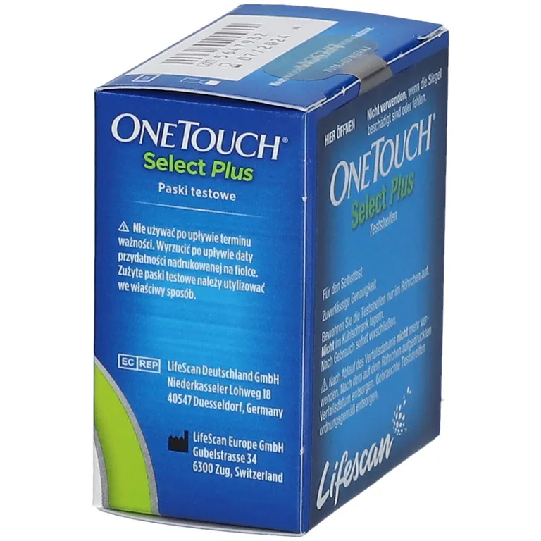 Shopapotheke OneTouch Select Plus Blutzuckerteststreifen Zur Blutzucker-Messung Bei Diabetes (Zucker-Krankheit)