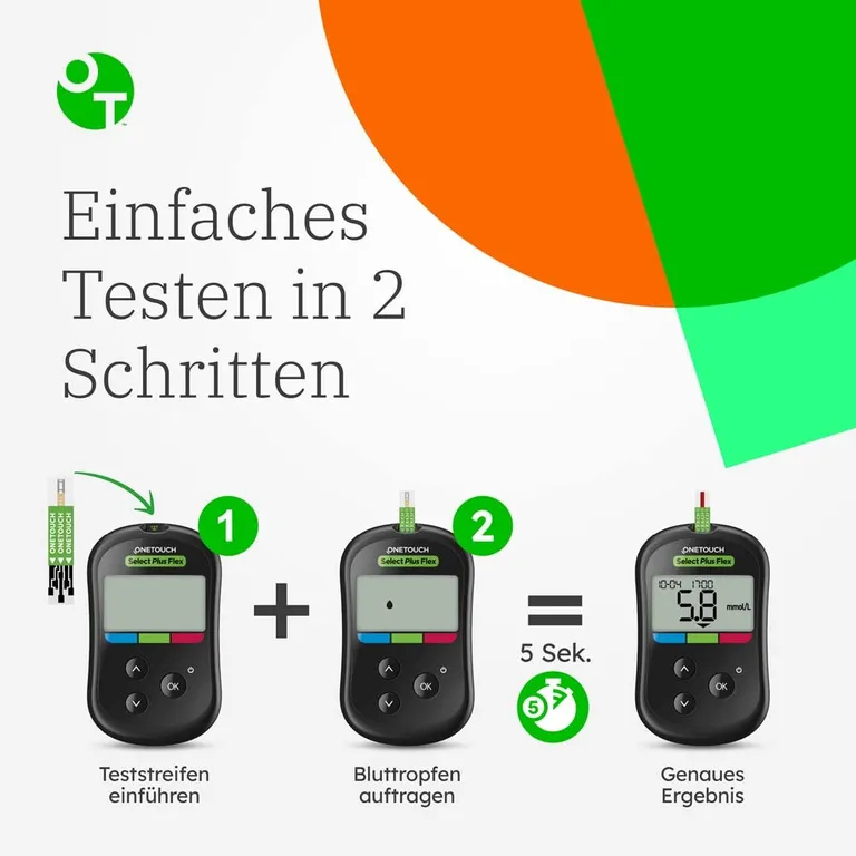 Shopapotheke OneTouch Select Plus Flex® Blutzucker-Messgerät Set (mmol/l)
