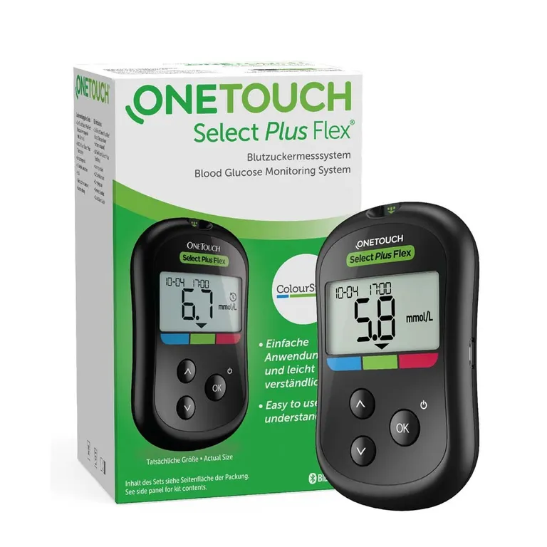 shopapotheke OneTouch Select Plus Flex® Blutzucker-Messgerät Set (mmol/l)