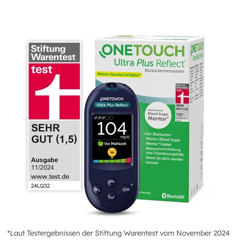 shopapotheke OneTouch Ultra Plus Reflect® Blutzucker-Messgerät Set mg/dl