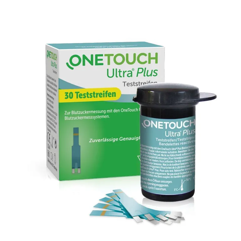 shopapotheke OneTouch Ultra® Plus Blutzuckerteststreifen zur Blutzucker-Messung bei Diabetes (Zucker-Krankheit)