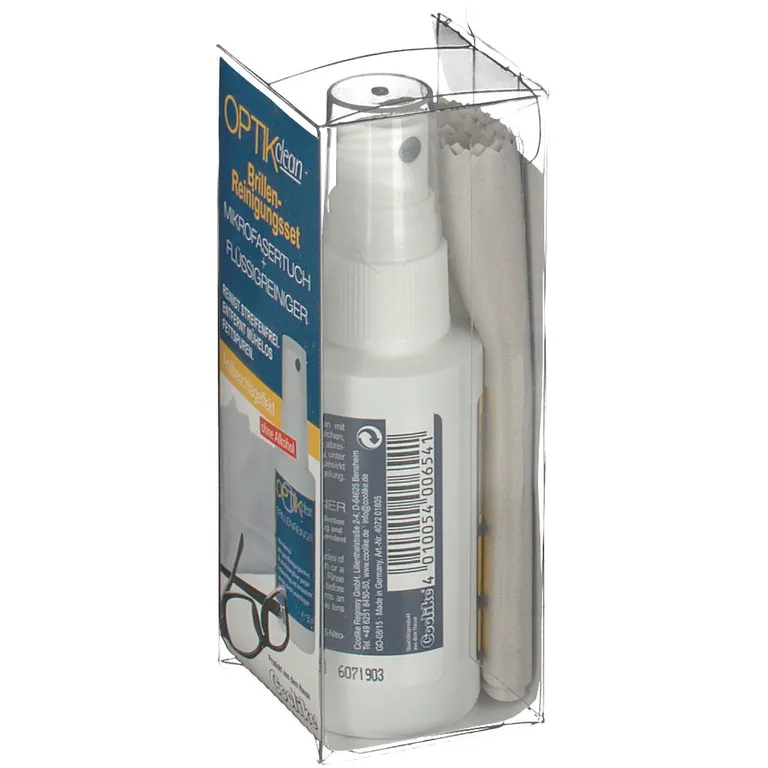 Shopapotheke OPTIKclean Brillen-Reinigungsset Mikrofasertuch + Flüssigreiniger