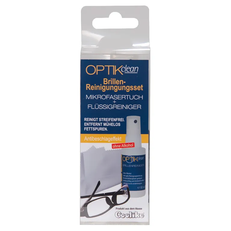 shopapotheke OPTIKclean Brillen-Reinigungsset Mikrofasertuch + Flüssigreiniger