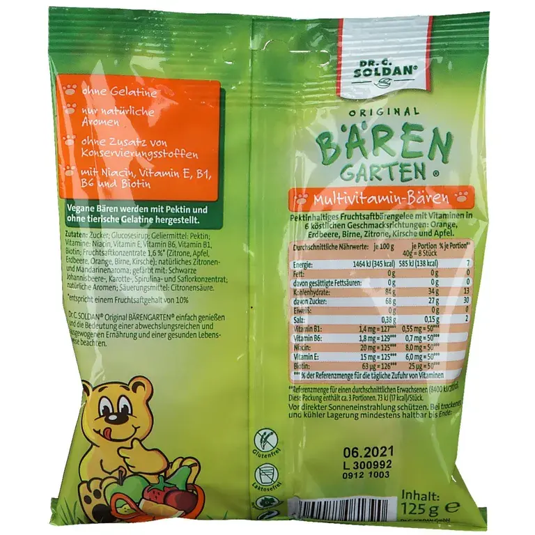 Shopapotheke Original Bärengarten® Vegane Multivitamin-Bären