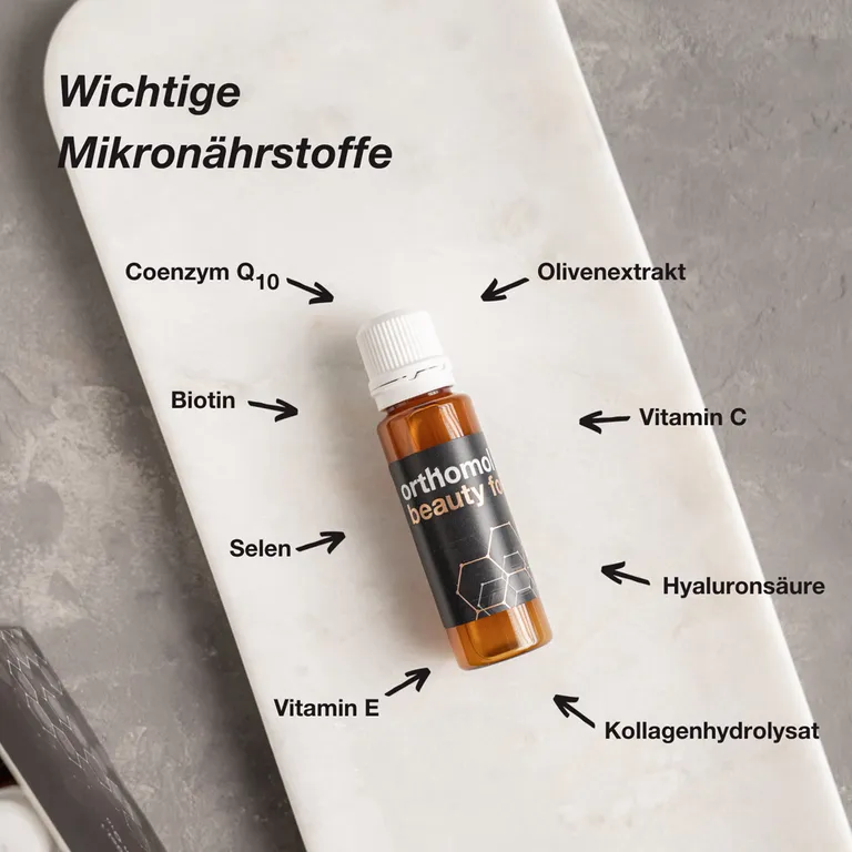Shopapotheke Orthomol Beauty For Men - Für Haut Haare Und Nägel Mit Hyaluronsäure Kollagen Und Coenzym Q10 - Trinkampullen
