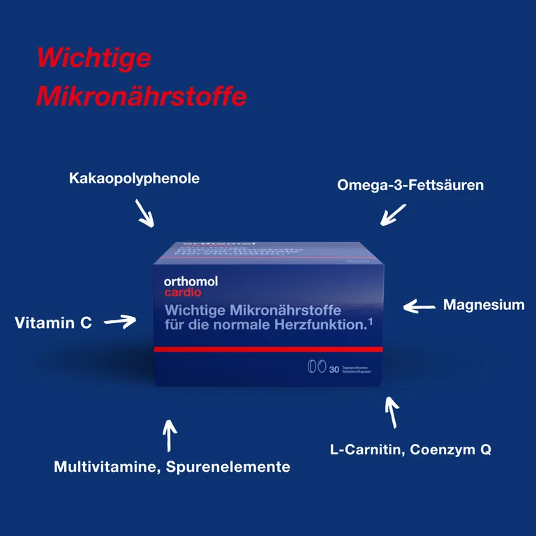 Shopapotheke Orthomol Cardio - Unterstützt Die Normale Herzfunktion Mit Magnesium Omega-3-Fettsäure Vitamin D - Tabletten/Kapseln