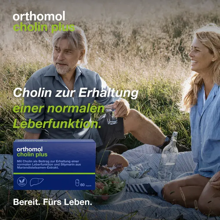 Shopapotheke Orthomol Cholin Plus - Zur Erhaltung Einer Normalen Leberfunktion - Mit Silymarin Aus Mariendistel-Extrakt