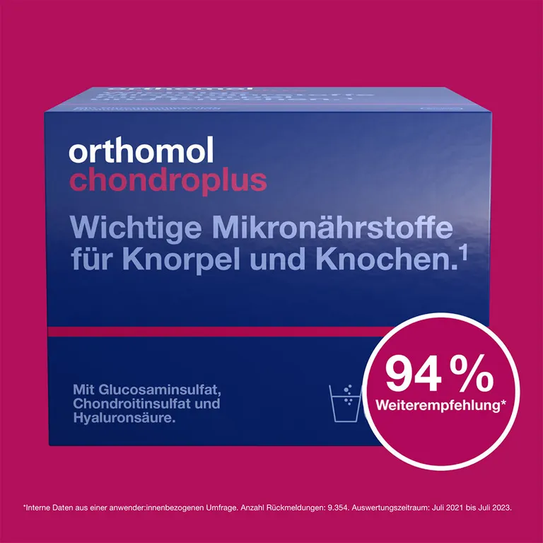 Shopapotheke Orthomol Chondroplus - Nährstoffe Für Knorpel Und Knochen - Mit Glucosamin- Chondroitinsulfat Und Hyaluronsäure - Granulat/Kapseln