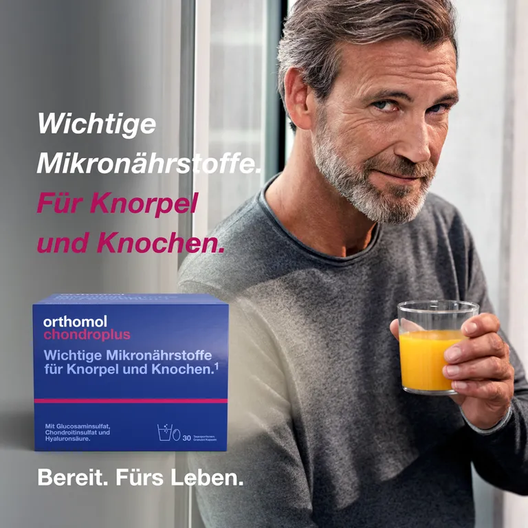 Shopapotheke Orthomol Chondroplus - Nährstoffe Für Knorpel Und Knochen - Mit Glucosamin- Chondroitinsulfat Und Hyaluronsäure - Granulat/Kapseln