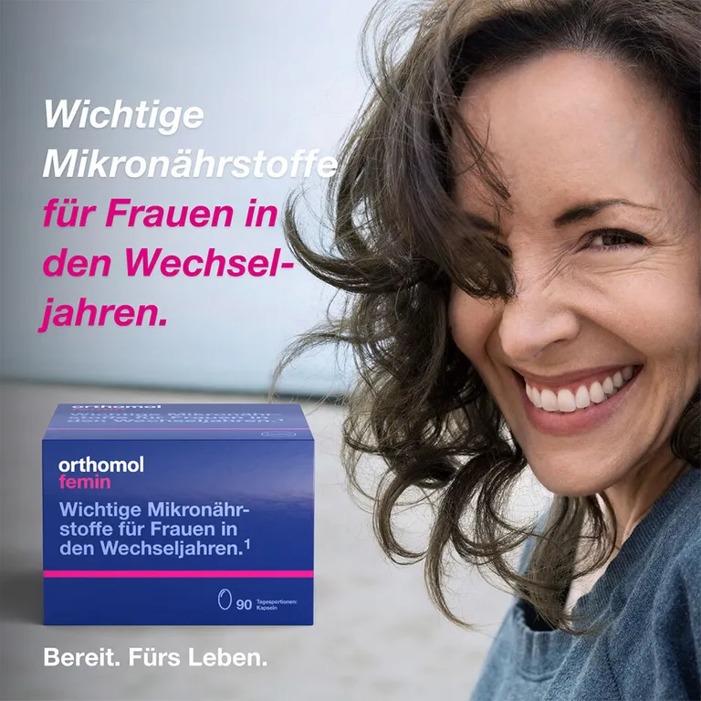 Shopapotheke Orthomol Femin - Mikronährstoffe Für Frauen In Den Wechseljahren - Mit Biotin Selen Zink Nachtkerzenöl Coenzym Q10 – Kapseln