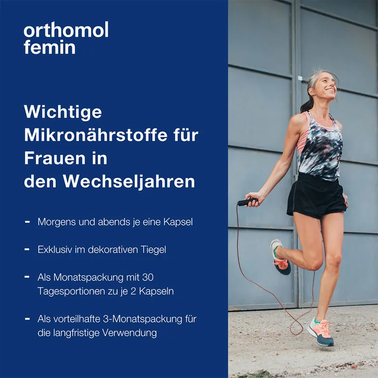 Shopapotheke Orthomol Femin - Mikronährstoffe Für Frauen In Den Wechseljahren - Mit Biotin Selen Zink Nachtkerzenöl Coenzym Q10 – Kapseln