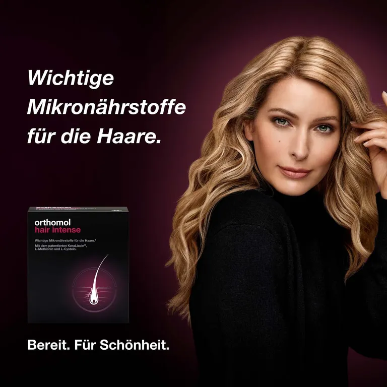 Shopapotheke Orthomol Hair Intense - Mikronährstoffe Für Schönes Haar - Mit Biotin Kupfer Zink Und Dem Patentierten KeraLiacin - Kapseln