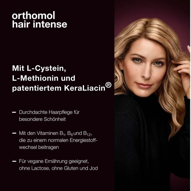 Shopapotheke Orthomol Hair Intense - Mikronährstoffe Für Schönes Haar - Mit Biotin Kupfer Zink Und Dem Patentierten KeraLiacin - Kapseln