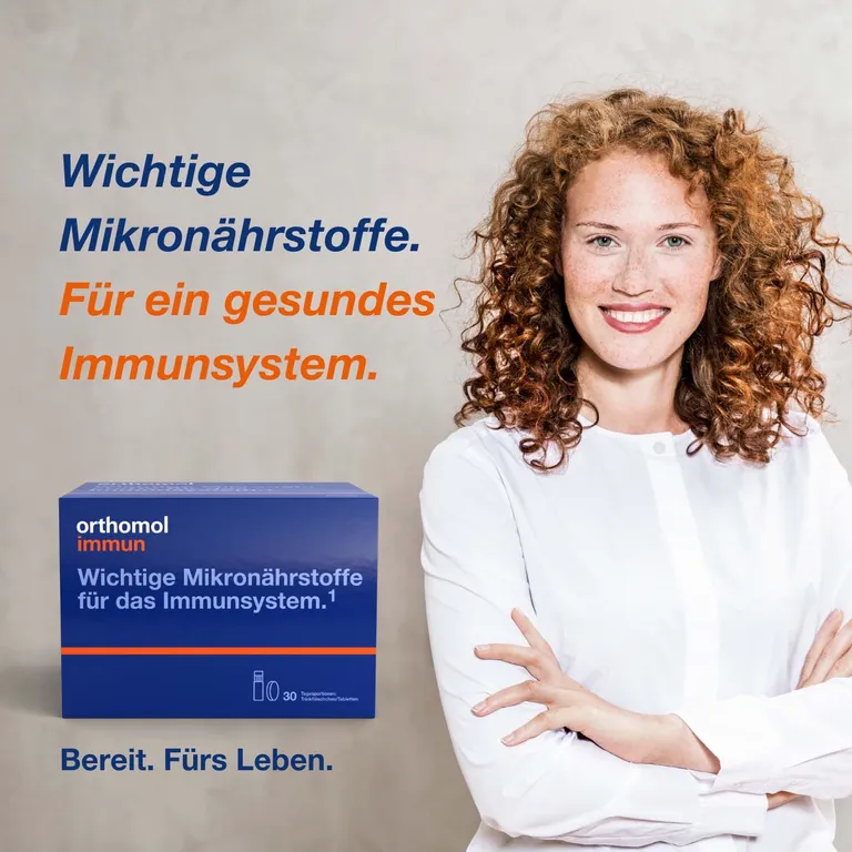 Shopapotheke Orthomol Immun - Mikronährstoffe Zur Unterstützung Des Immunsystems - Mit Vitamin C Vitamin D Und Zink - Trinkampullen/Tabletten