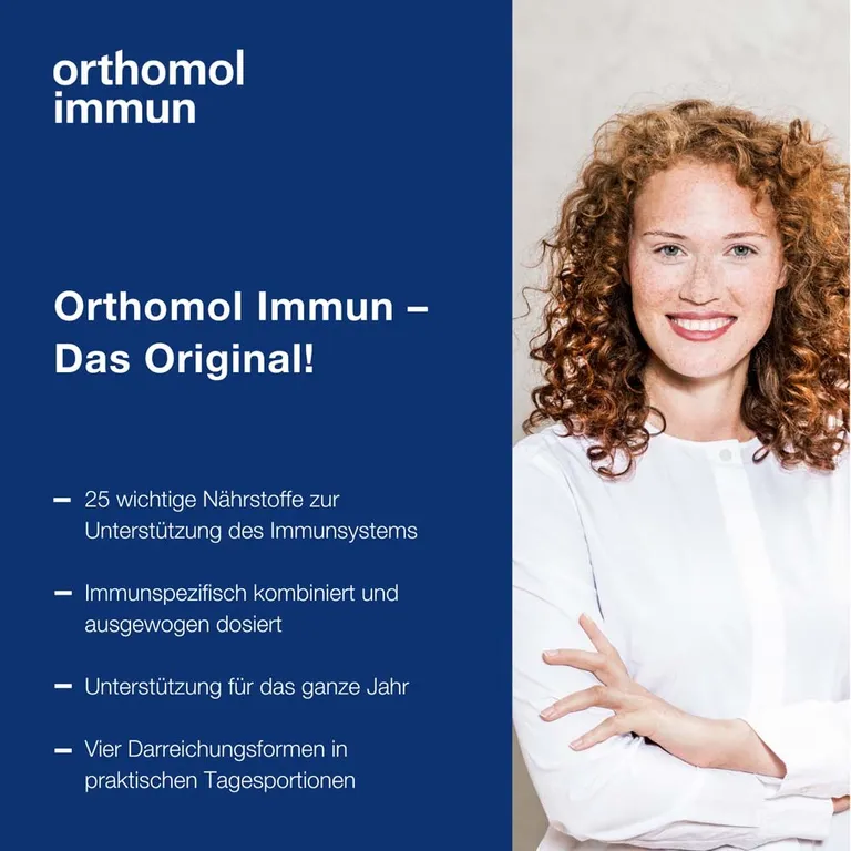 Shopapotheke Orthomol Immun - Mikronährstoffe Zur Unterstützung Des Immunsystems - Mit Vitamin C Vitamin D Und Zink - Tabletten/Kapseln