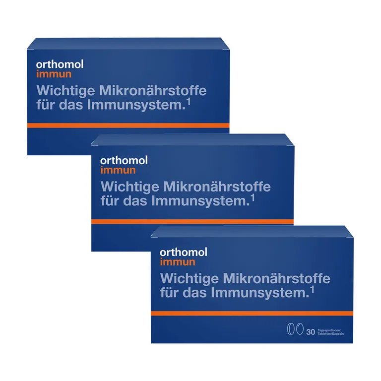 shopapotheke Orthomol Immun - Mikronährstoffe zur Unterstützung des Immunsystems - mit Vitamin C Vitamin D und Zink - Tabletten/Kapseln
