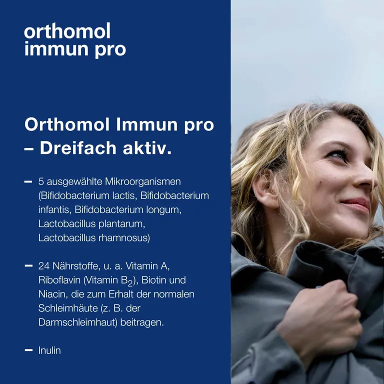 Shopapotheke Orthomol Immun Pro - Für Eine Intakte Darmflora - Inulin Mikronährstoffe Und Ausgewählte Mikroorganismen - Granulat/Kapseln
