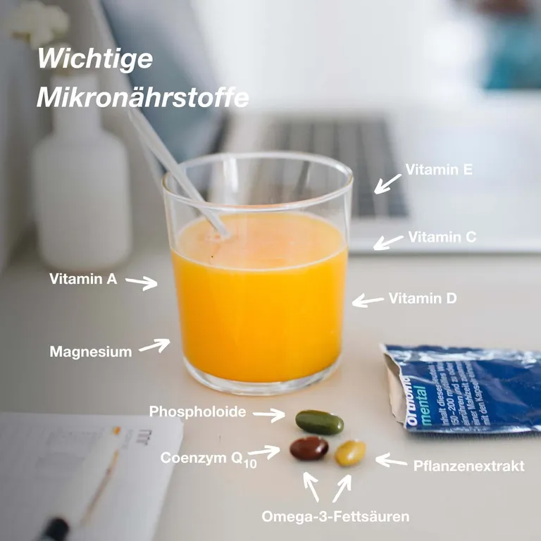 Shopapotheke Orthomol Mental - Für Gehirn Konzentration Und Gedächtnis - Mit Omega-3-Fettsäure Magnesium Und Vitamin B12 - Granulat/Kapseln