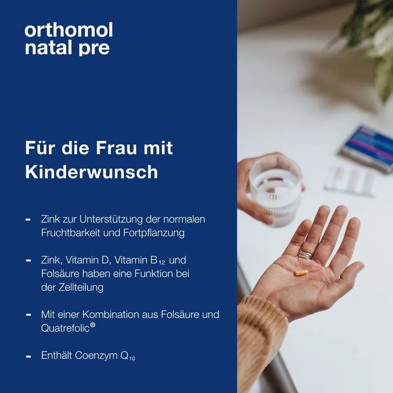 Shopapotheke Orthomol Natal Pre Kapseln - Wichtige Mikronährstoffe Bei Kinderwunsch Für Die Frau