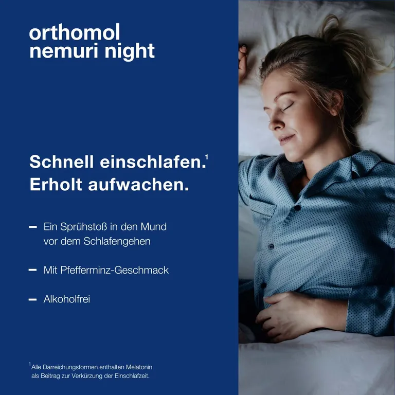 Shopapotheke Orthomol Nemuri Night - Zur Verkürzung Der Einschlafzeit - Einschlafspray Mit Melatonin Und Hopfen-Extrakt