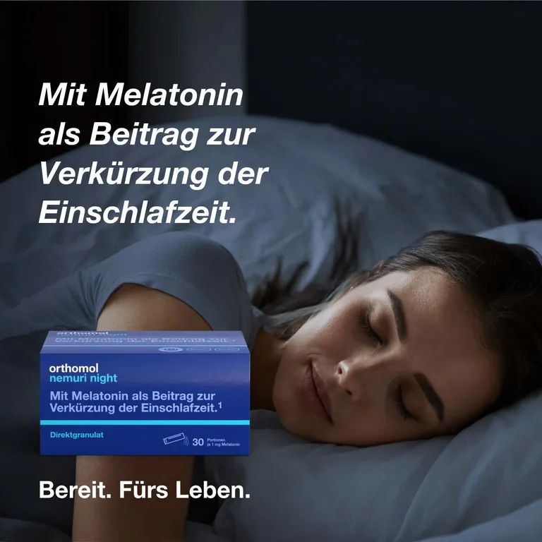 Shopapotheke Orthomol Nemuri Night - Zur Verkürzung Der Einschlafzeit - Mit Melatonin Und Hopfen-Extrakt - Direktgranulat