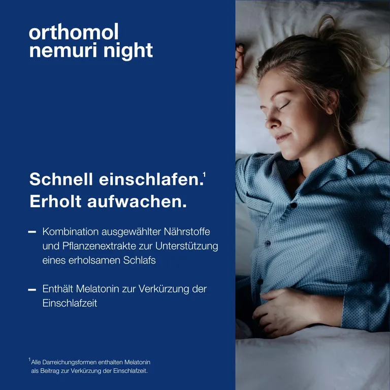 Shopapotheke Orthomol Nemuri Night - Zur Verkürzung Der Einschlafzeit - Mit Melatonin Und Hopfen-Extrakt - Direktgranulat