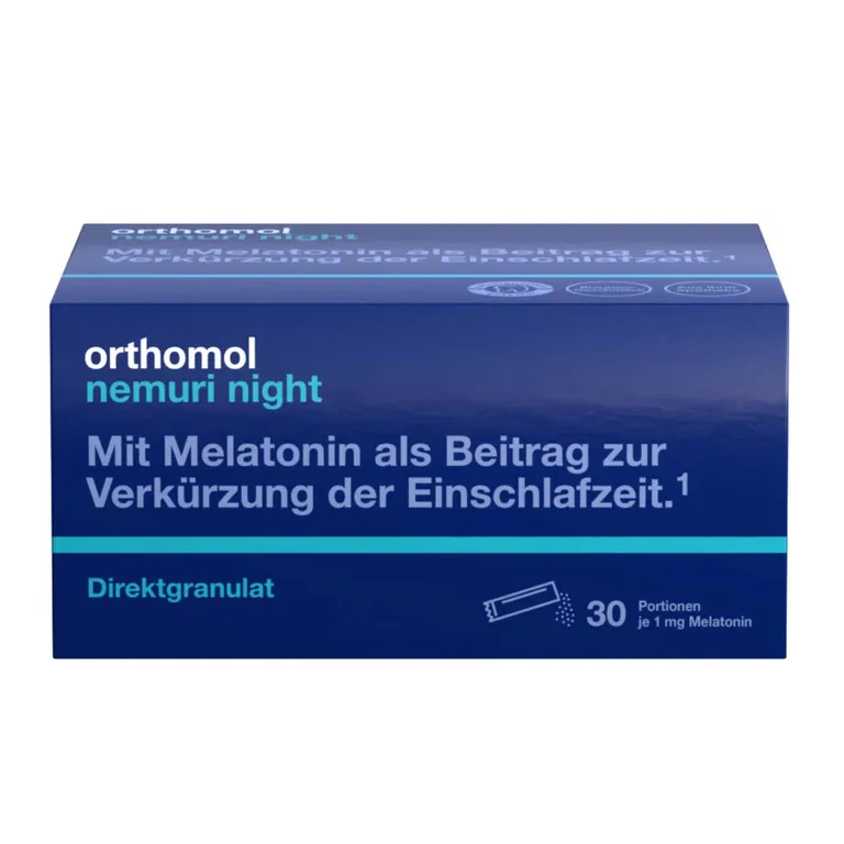 shopapotheke Orthomol Nemuri night - zur Verkürzung der Einschlafzeit - mit Melatonin und Hopfen-Extrakt - Direktgranulat