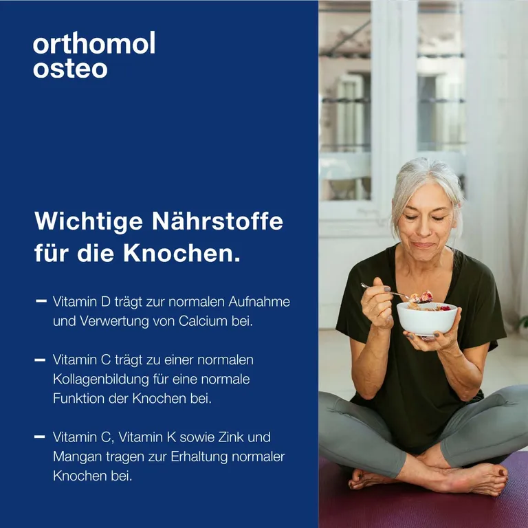 Shopapotheke Orthomol Osteo - Mikronährstoffe Für Die Knochen - Nahrungsergänzungsmittel Mit Den Vitaminen C D Und K Sowie Zink - Granulat