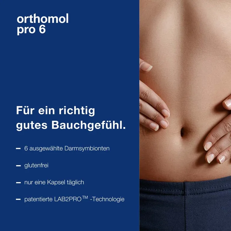 Shopapotheke Orthomol Pro 6 - Mit Einer Kombination Ausgewählter Darmsymbionten Und Vitamin C - Kapseln