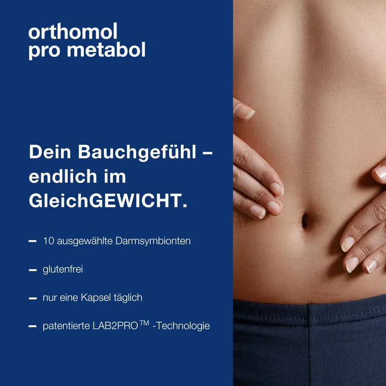 Shopapotheke Orthomol Pro Metabol - Enthält Eine Kombination Ausgewählter Darmsymbionten Und Zink - Kapseln