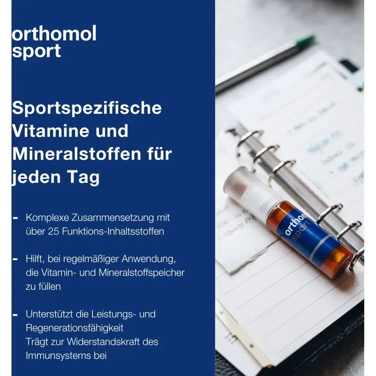 Shopapotheke Orthomol Sport - Mikronährstoffe Für Sportliche Leistung - Mit Magnesium Vitamin D Und B12 - Trinkampullen/Tabletten/Kapseln