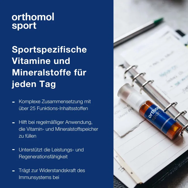 Shopapotheke Orthomol Sport - Mikronährstoffe Für Sportliche Leistung - Mit Magnesium Vitamin D Und B12 - Trinkampullen/Tabletten/Kapseln