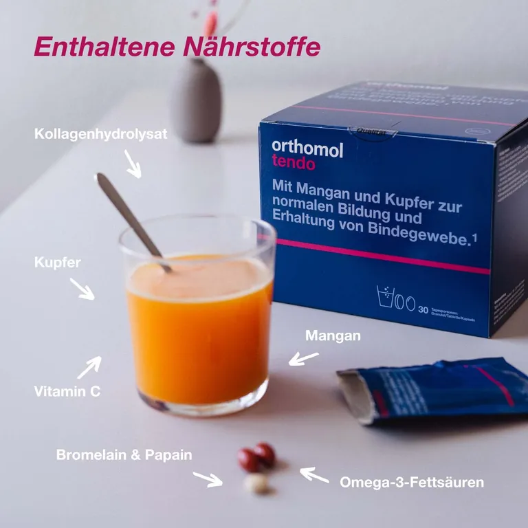 Shopapotheke Orthomol Tendo - Für Normale Bildung Und Erhalt Von Bindegewebe - Mikronährstoffe Mangan Und Kupfer - Granulat/Tablette/Kapseln
